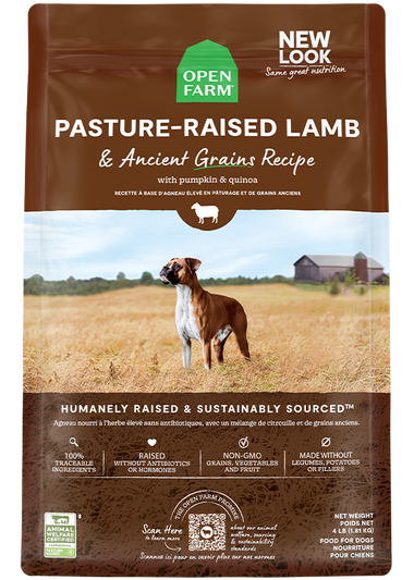Pasture-Raised Lamb & Ancient Grains Dog Kibble