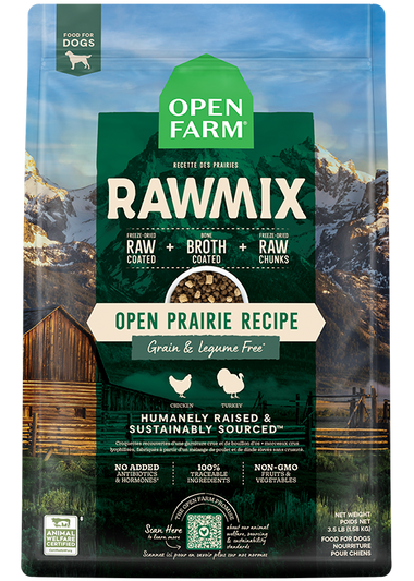 RawMix Open Prairie Grain-Free Dog Kibble